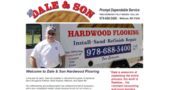 Desktop Screenshot of daleshardwoodflooring.com