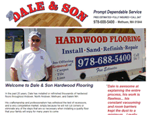Tablet Screenshot of daleshardwoodflooring.com